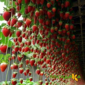 Клубника ампельная Анастасия купить по цене от 370р. в интернет-магазине «Посадика» с доставкой почтой в в Долгопрудныйе и по всей России – [изображение №1].